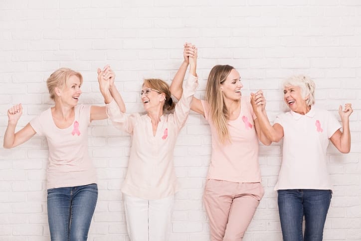 Female Family Members with Breast Cancer Awareness 