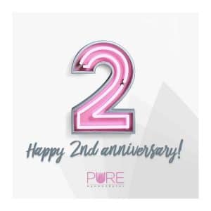 happy 2nd anniversary to pure mammo