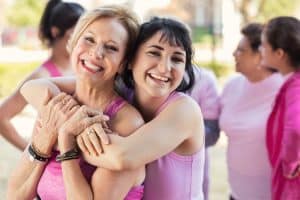 mother and daughter hugging