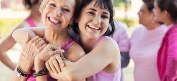 mother and daughter hugging