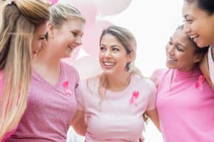 Group of women huddle