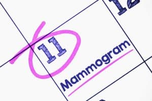 scheduled mammogram